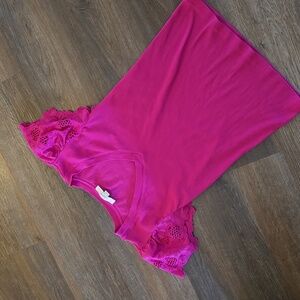 Loft Lace Sleeve V-Neck Tee